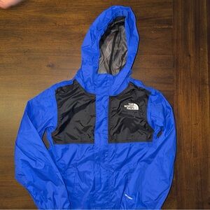 The North Face Boy DryVent Venture Rain Hoodie Jacket - Blue/Black -S 7/8